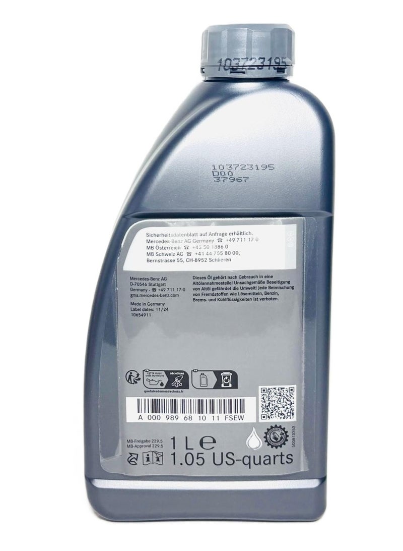 Mercedes-Benz 5W40 Fully Synthetic Genuine Engine Oil 1Ltr - Image 4